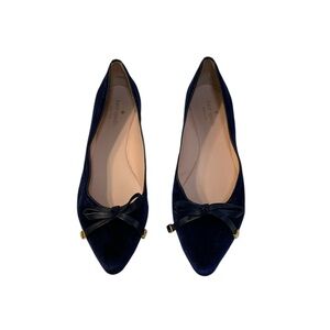 Kate Spade Women’s Blue Crush Velvet Ballerina Flats